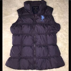 US Polo Assn. Puffer Vest Sz M Plum Purple